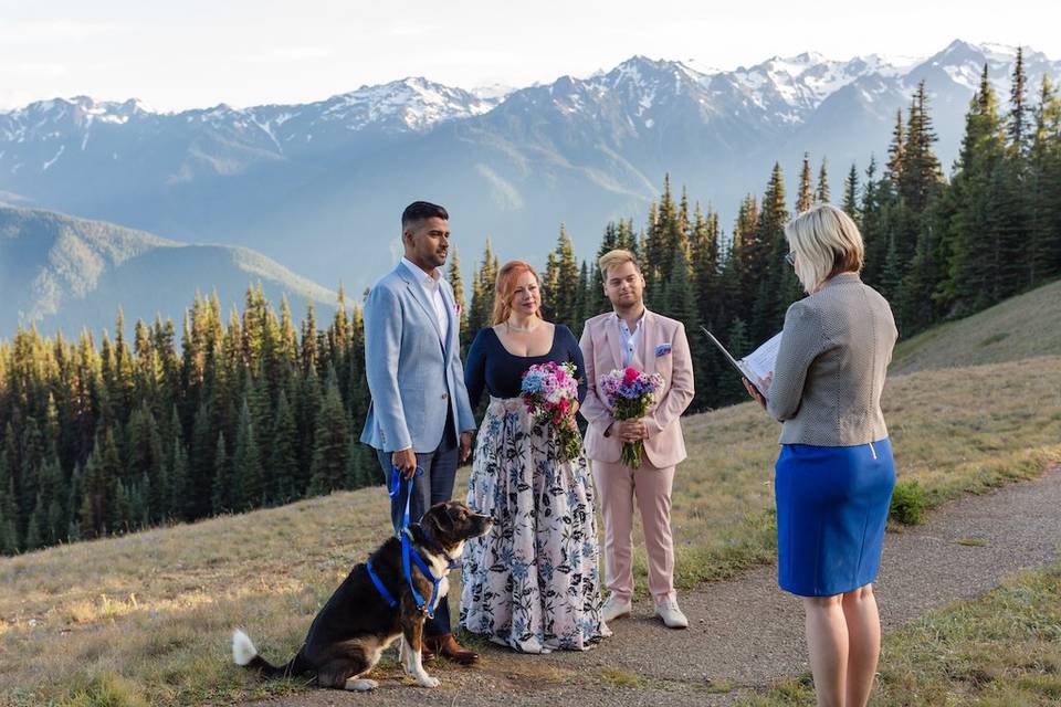 Hurricane Ridge elopement