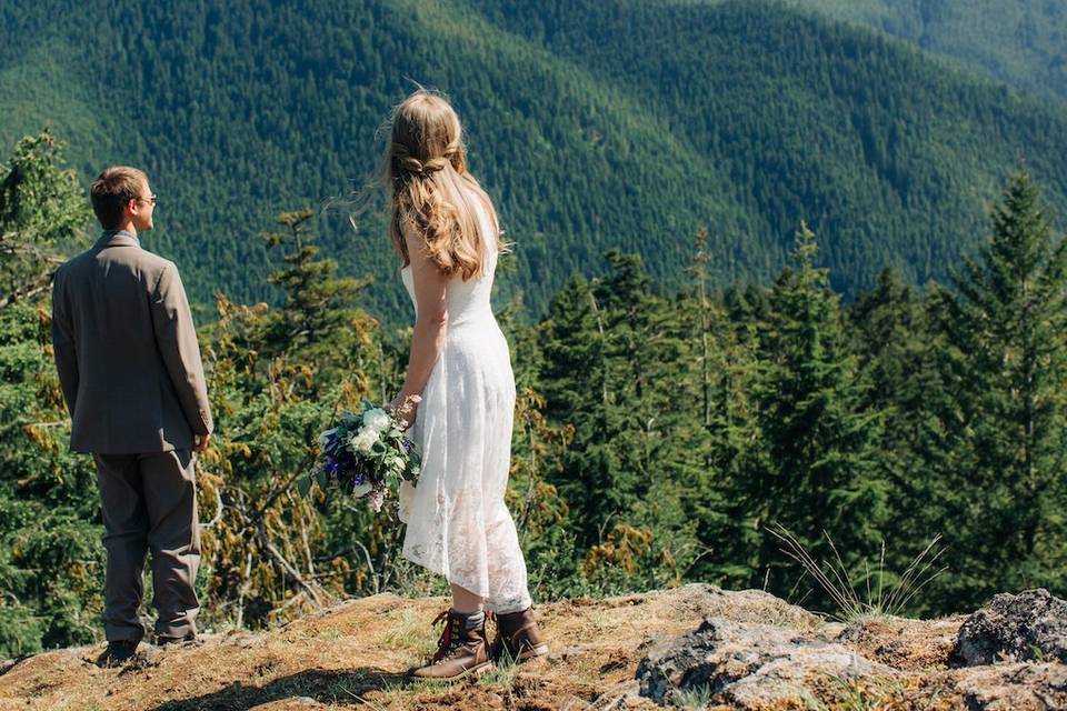 Hiking wedding