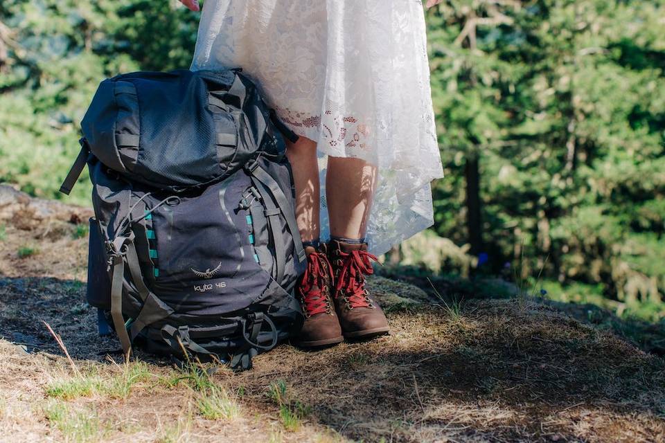 Adventure elopement Washington