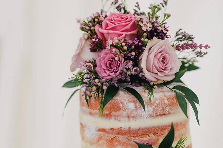 Cake with flowers