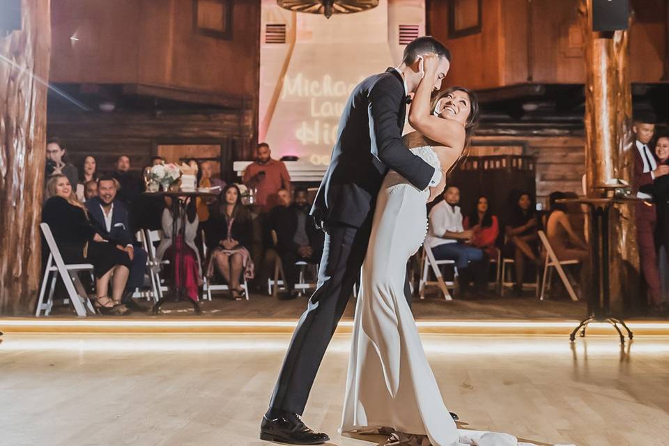 Romantic first dance