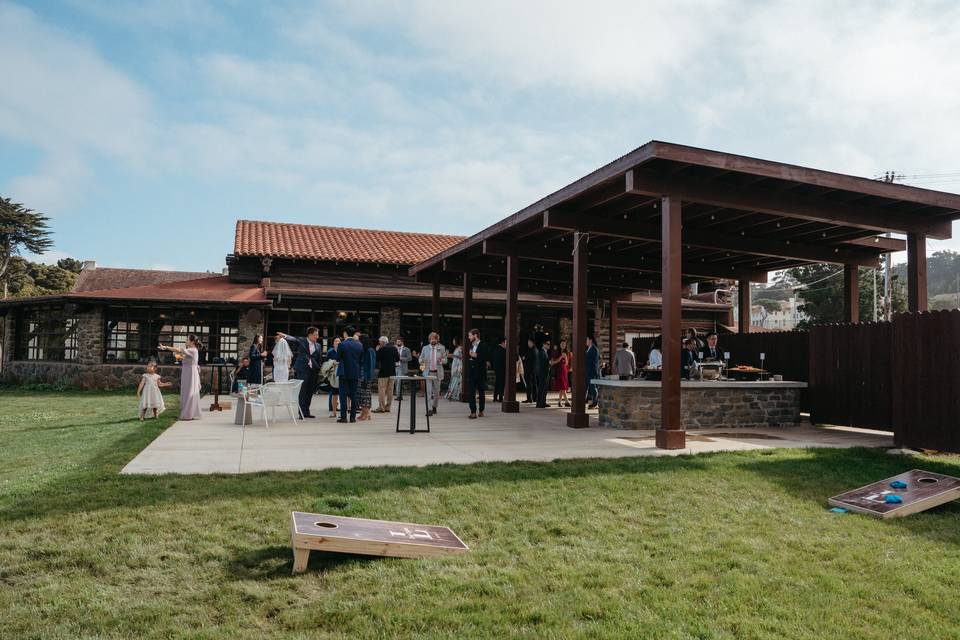 Outdoor bar and lawn games