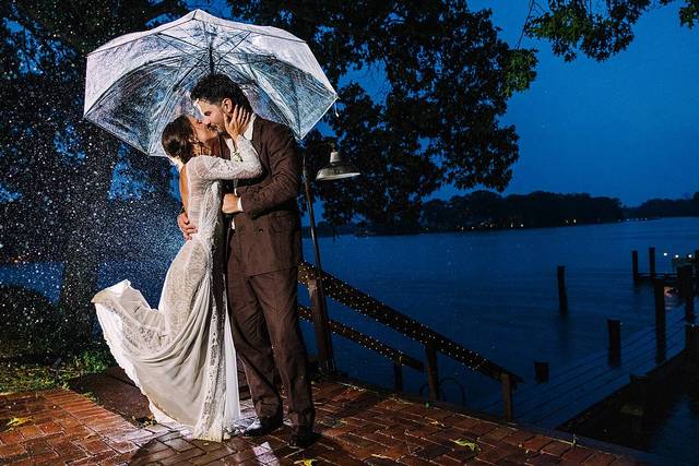 Rainy Day Wedding Portraits
