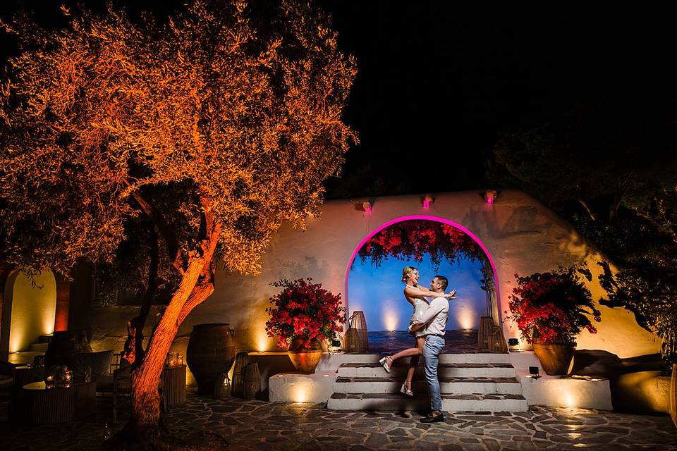 Newlyweds in Greece