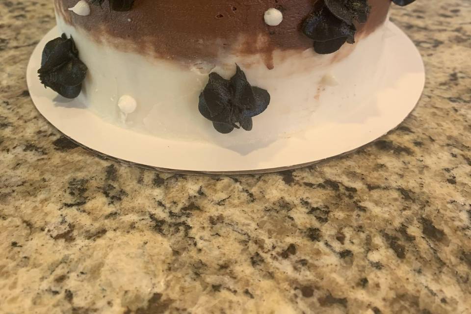 Chocolate/Vanilla Ombre Cake