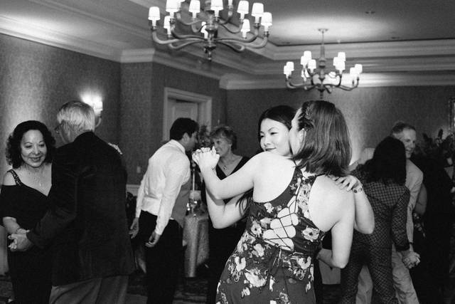 Couples enjoying the music