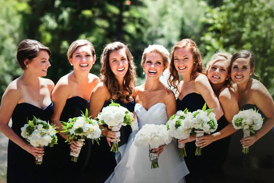 Fabulous Summer bridal party