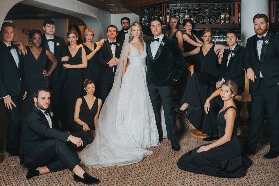 Black tie Vail wedding