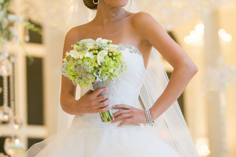 Bridal makeup and hair