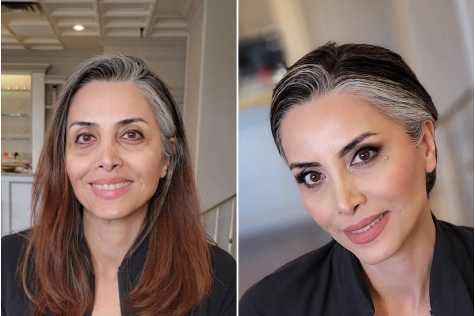 Soft Glam Before & After