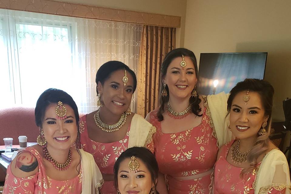 Indian bridal party