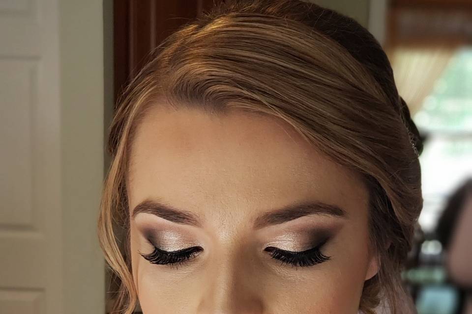 Bridal makeup and hair