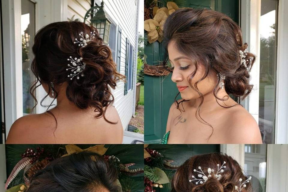 Persian bridal makeup and hair