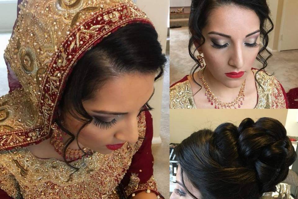 Pakstanian bridal makeup