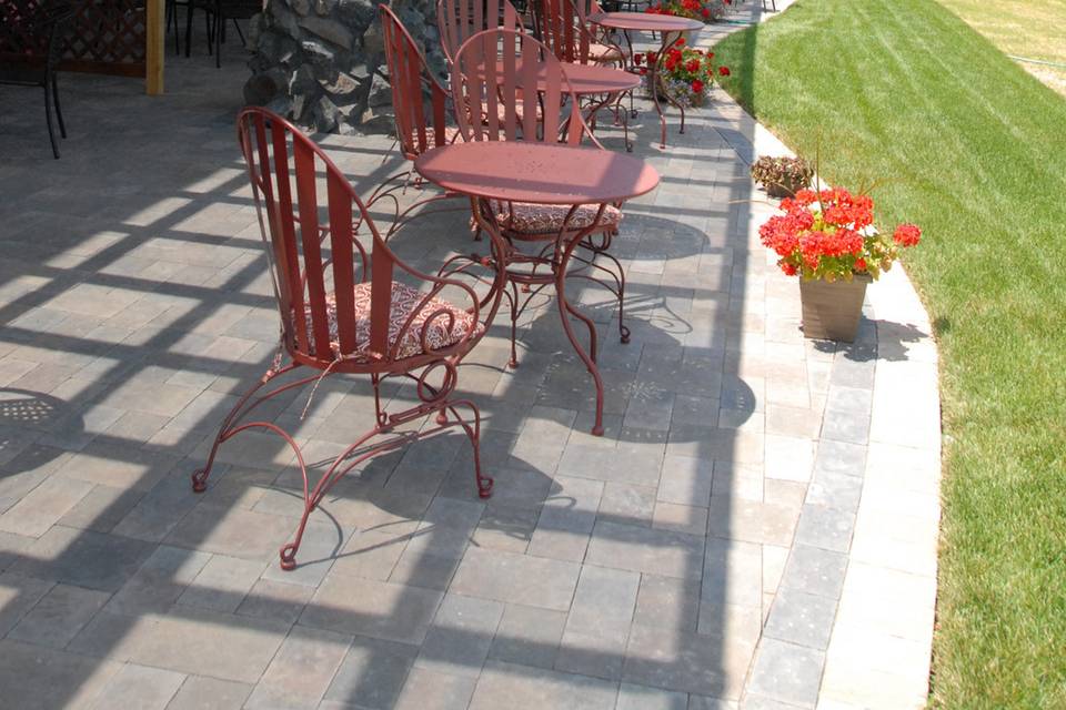 Another view of the patio.