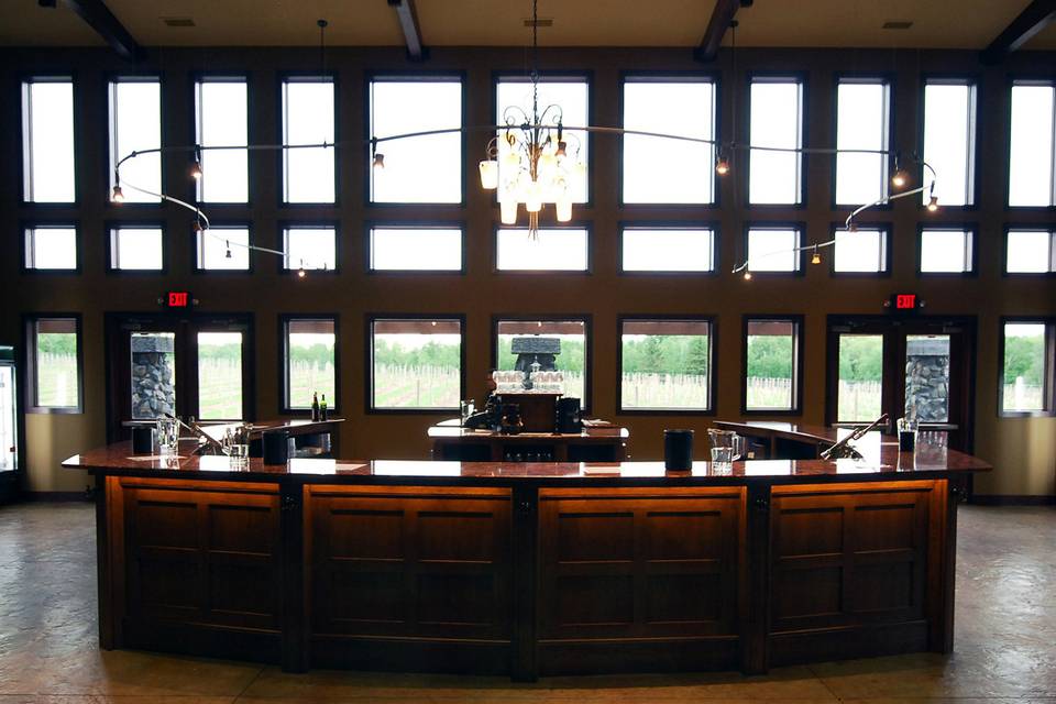 The tasting room.