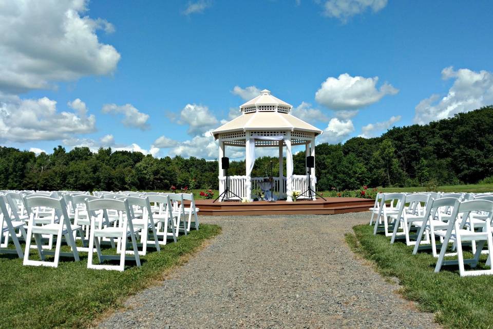 Ceremony site at the Gazebo