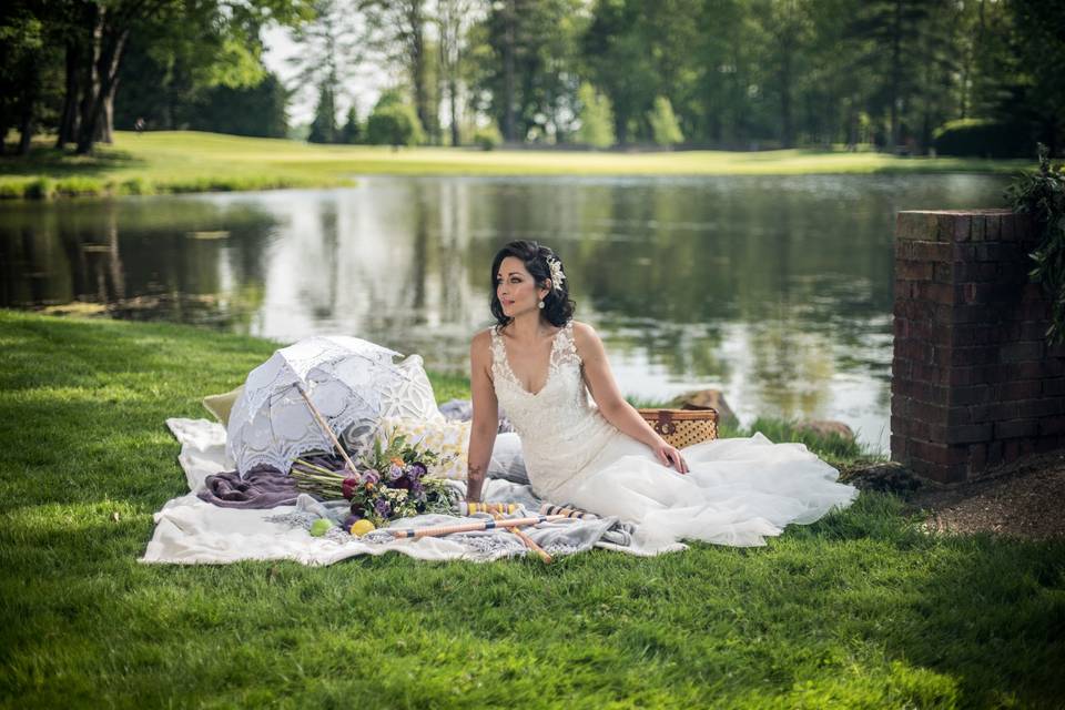 Vintage inspired bride