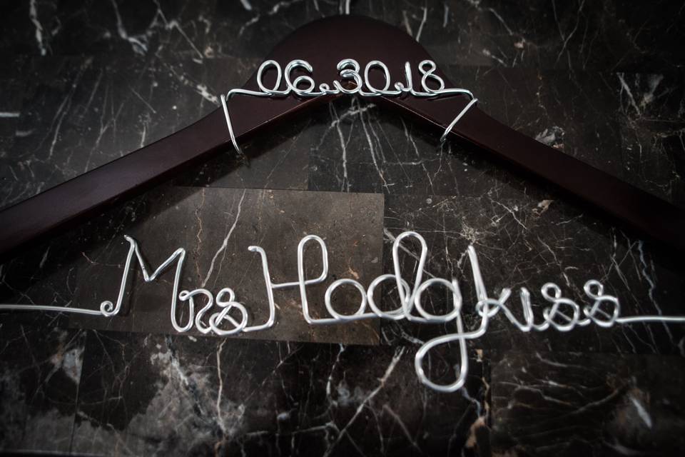 Personalized Gown Hanger