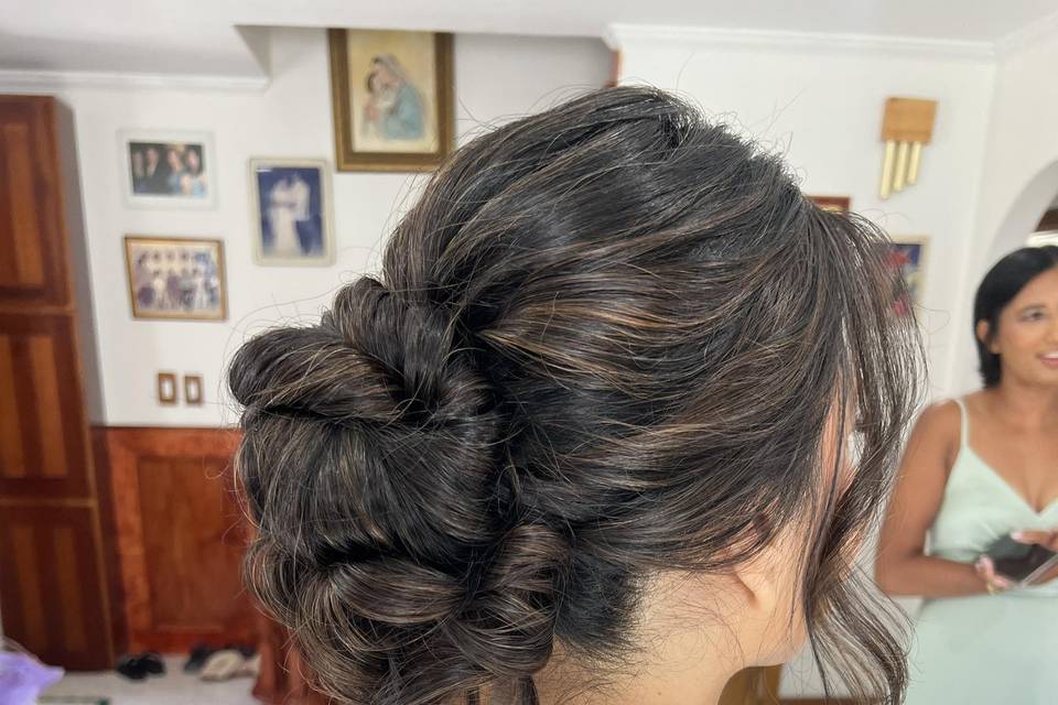 Romantic Loose Bridal Updo