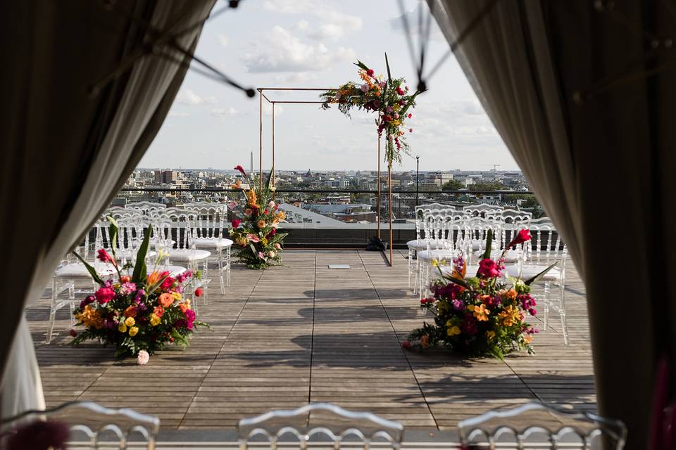 Ceremony backdrop