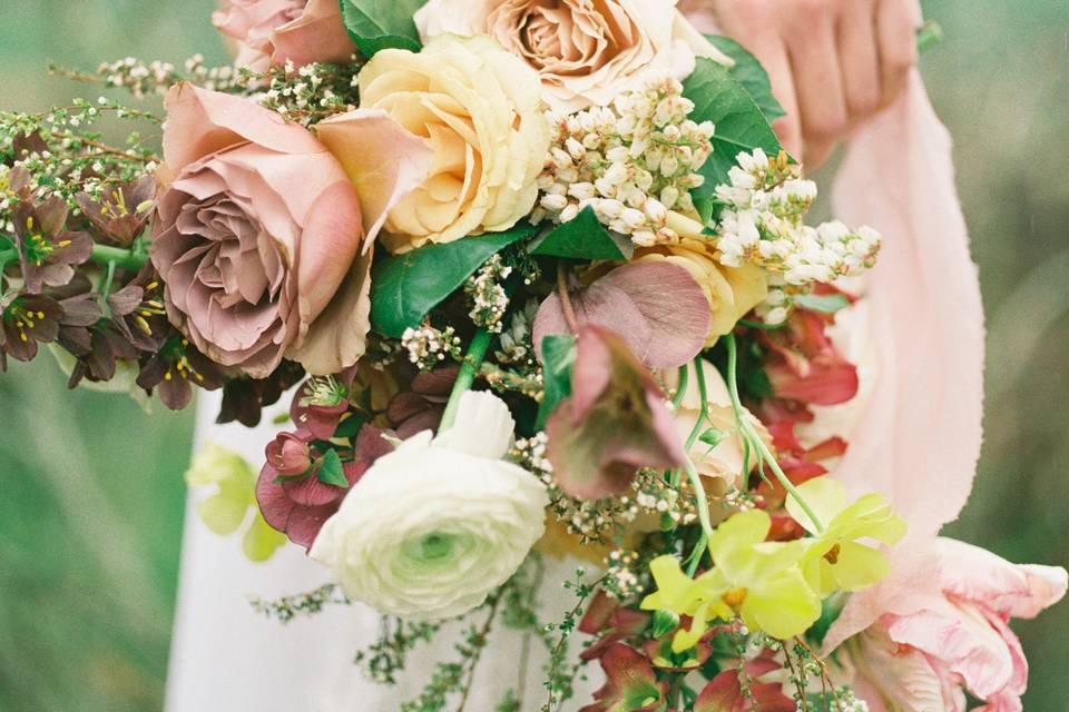 Textured and whimsical bouquet