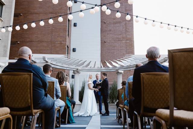Terrace Bride & Groom
