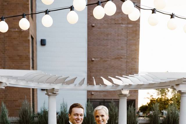 Terrace Bride & Groom
