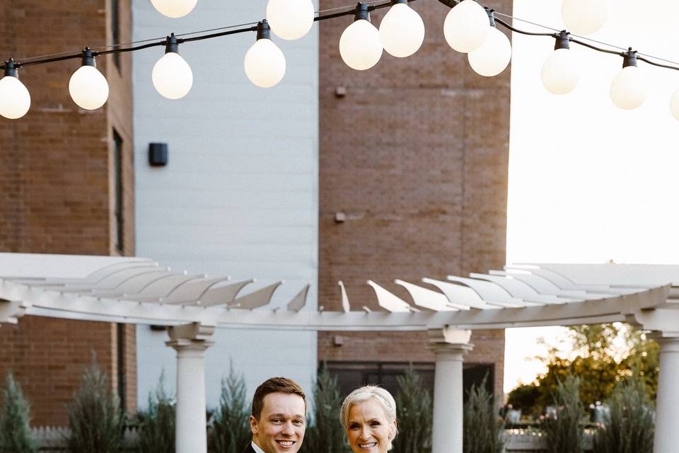 Terrace Bride & Groom