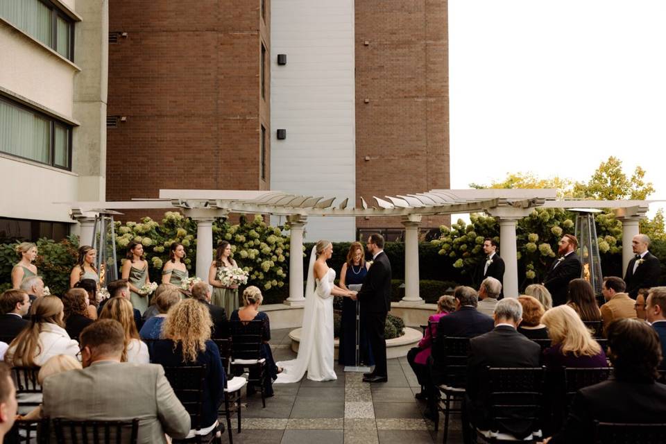 Wedding on Terrace Patio