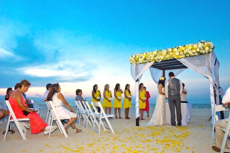 Beautiful beach wedding