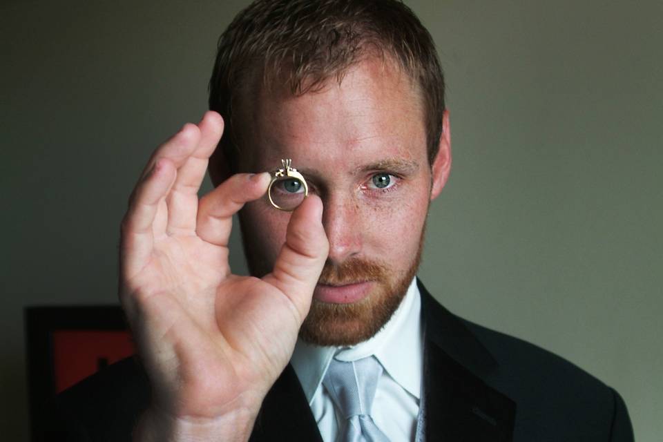 Groom with ring