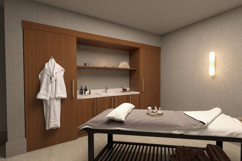 In-room spa available