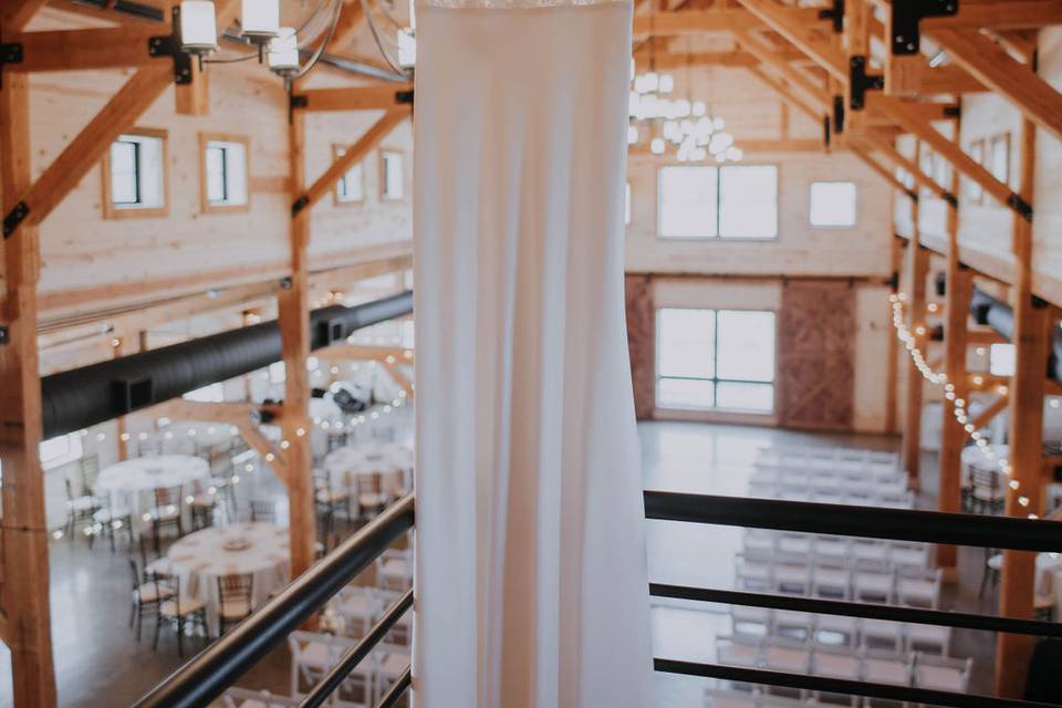 Dress on balcony