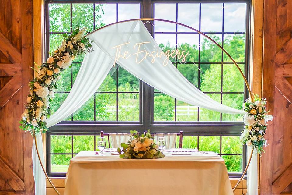 Sweetheart table