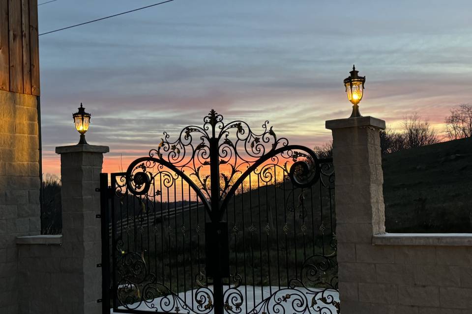 Behind the gates