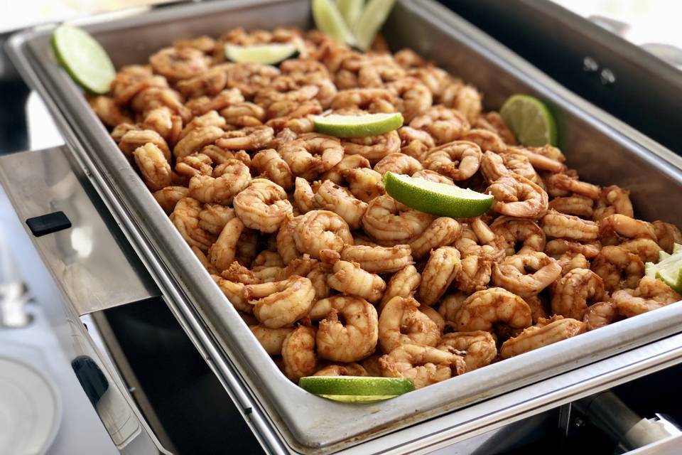 Ancho chili lime shrimp