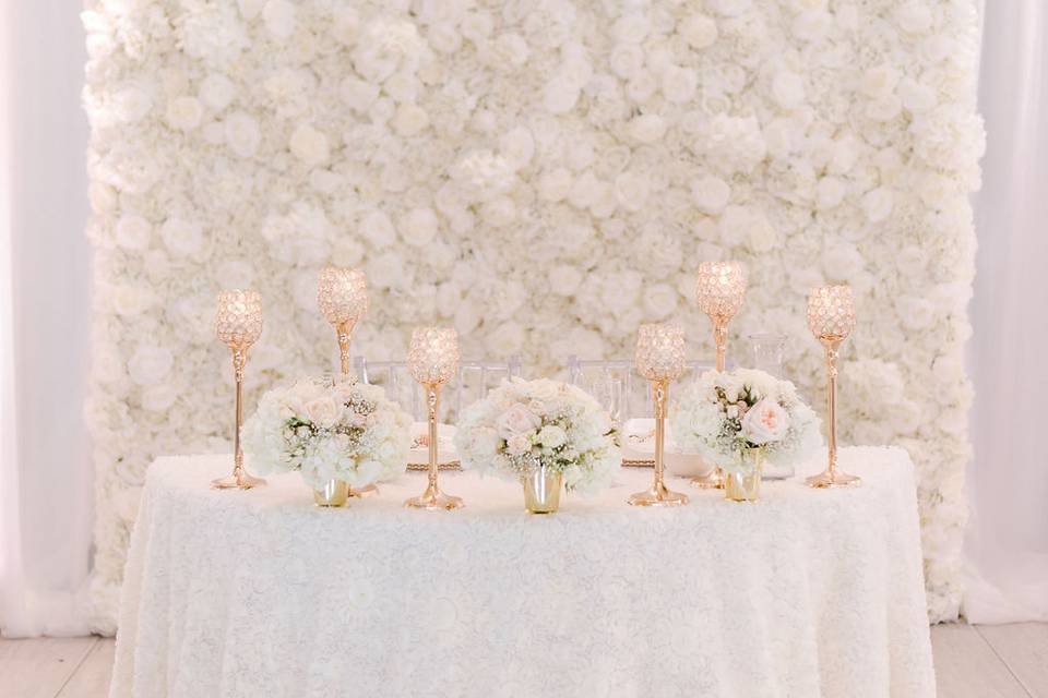 Sweetheart table design