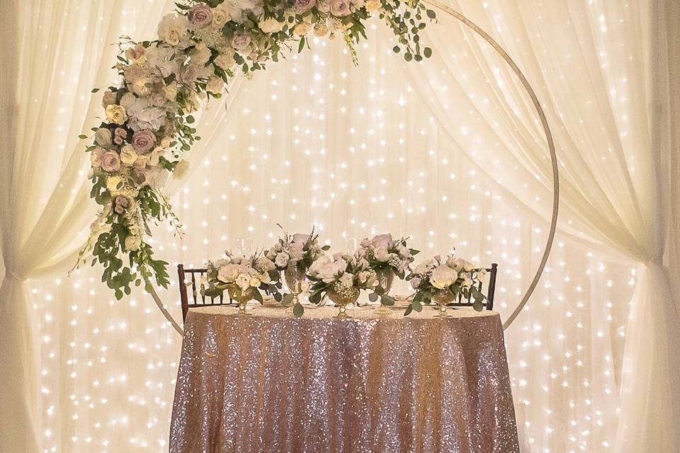 Sweetheart table design