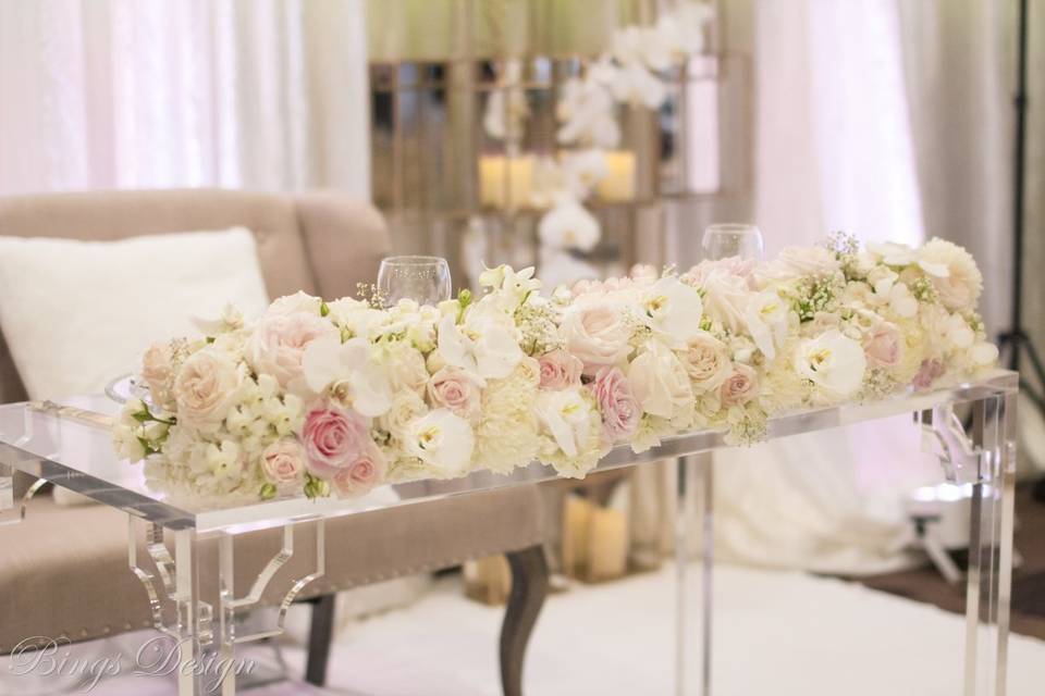 Sweetheart table design