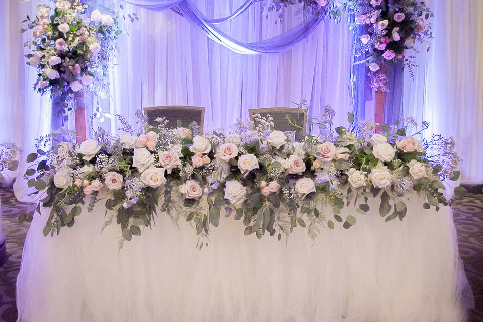 Sweetheart table design