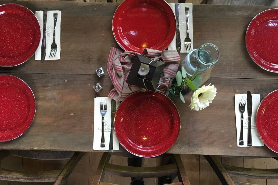 Rustic Table setting