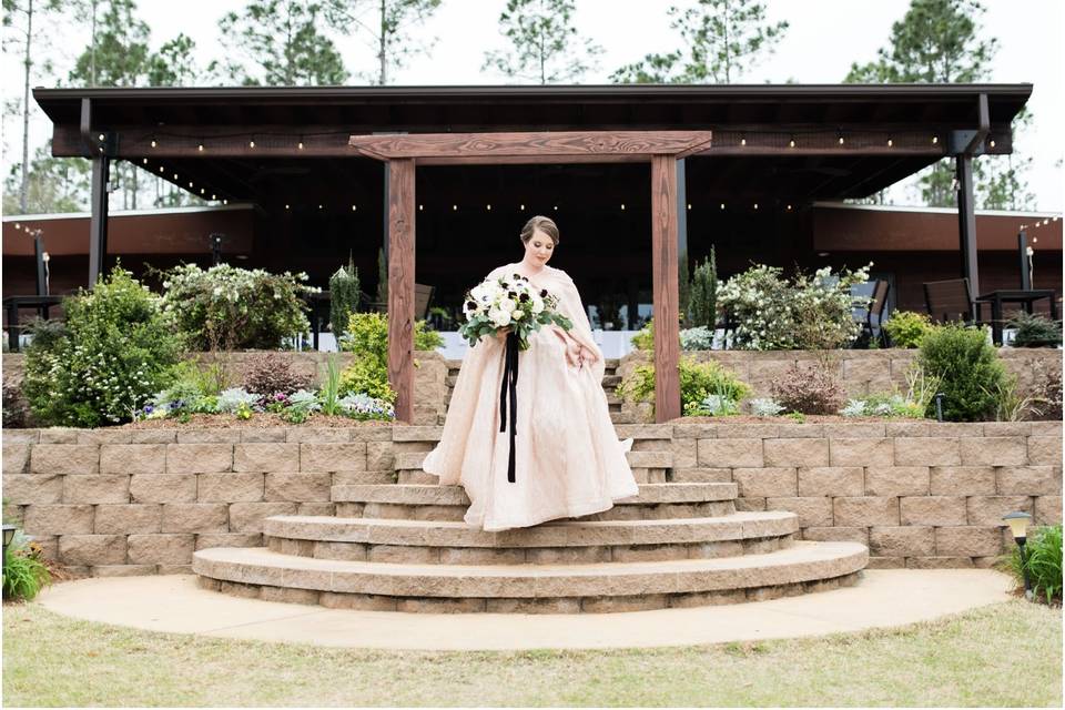 The Terrace arbor and stairs