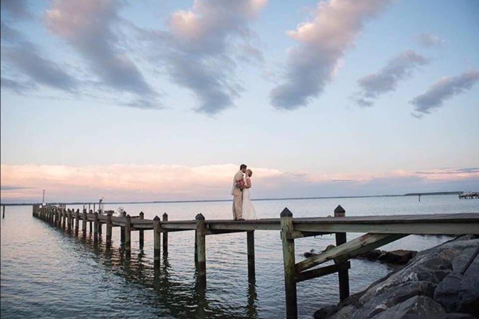 Waterfront wedding