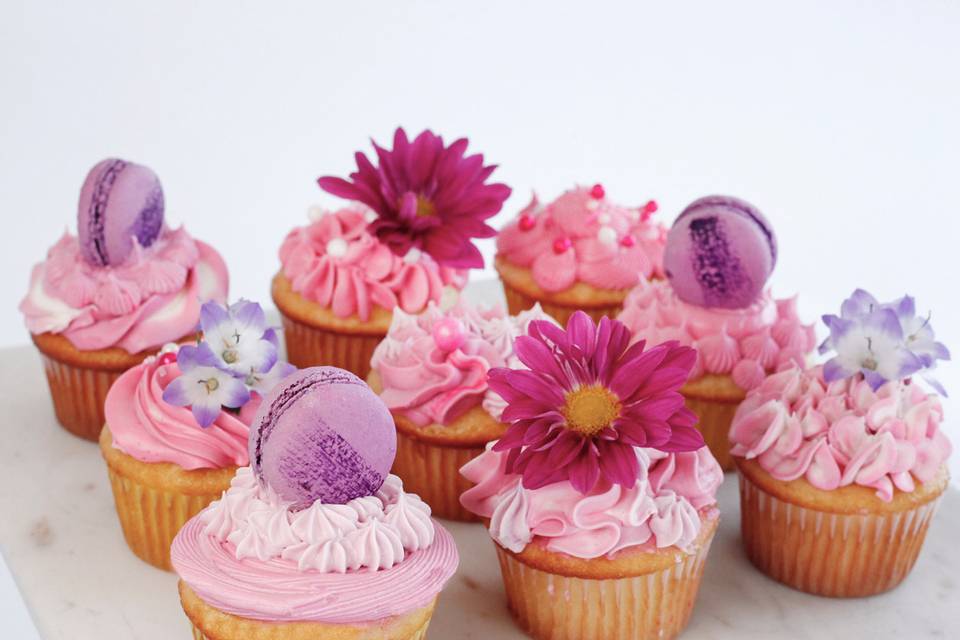 Fancy Cupcakes in Pink