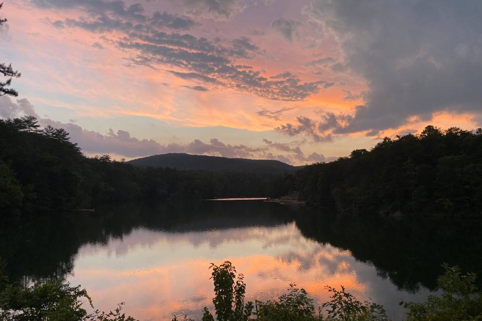 Sunset at Tallulah Lake