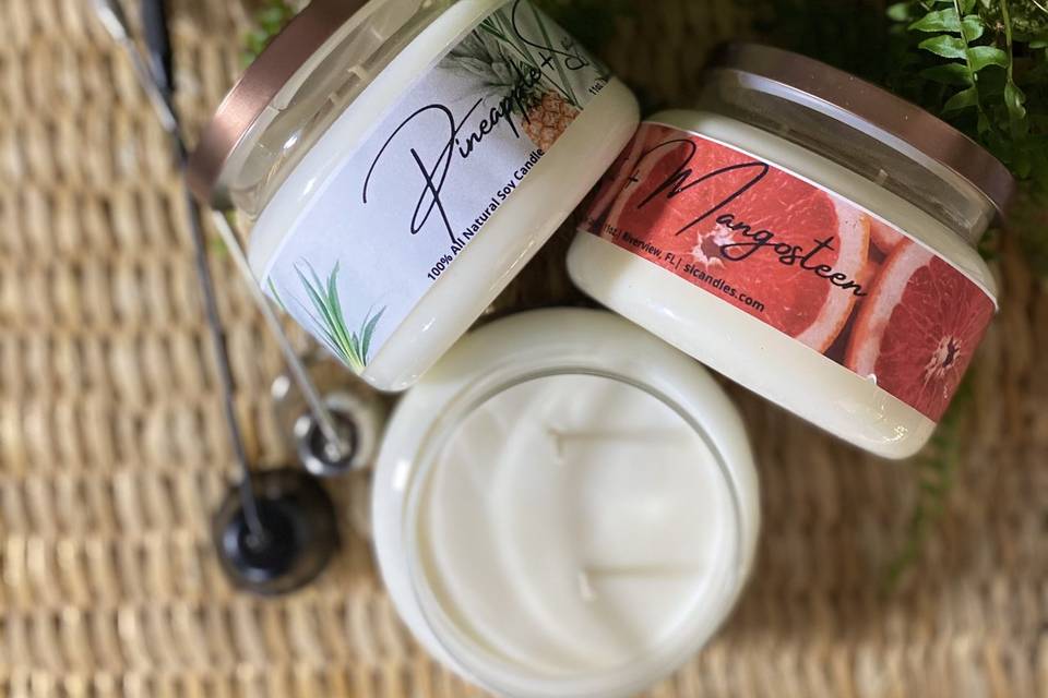 Scented intentions candles