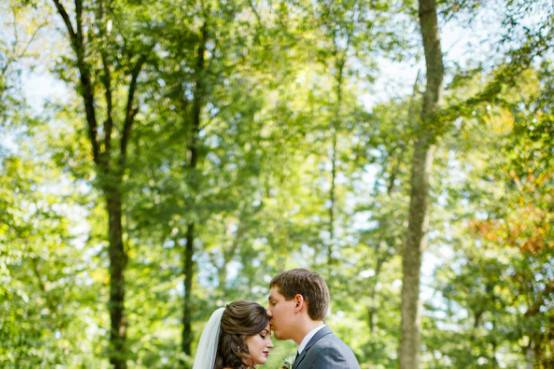 Newlyweds sitting