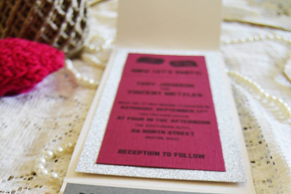 Wedding invitation card