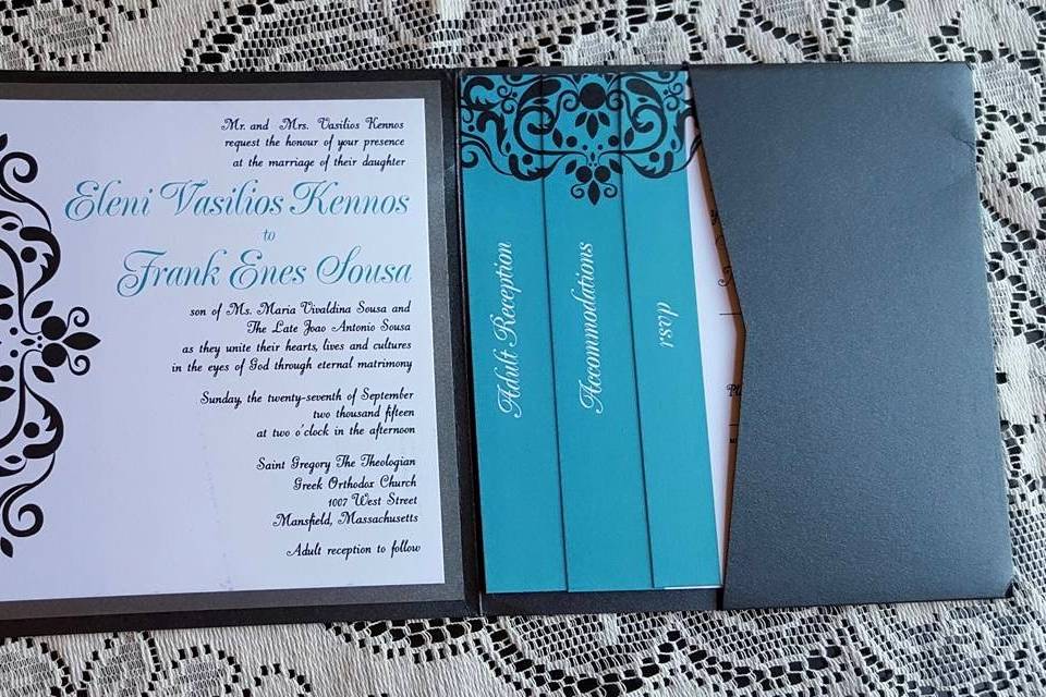 Wedding invitation card